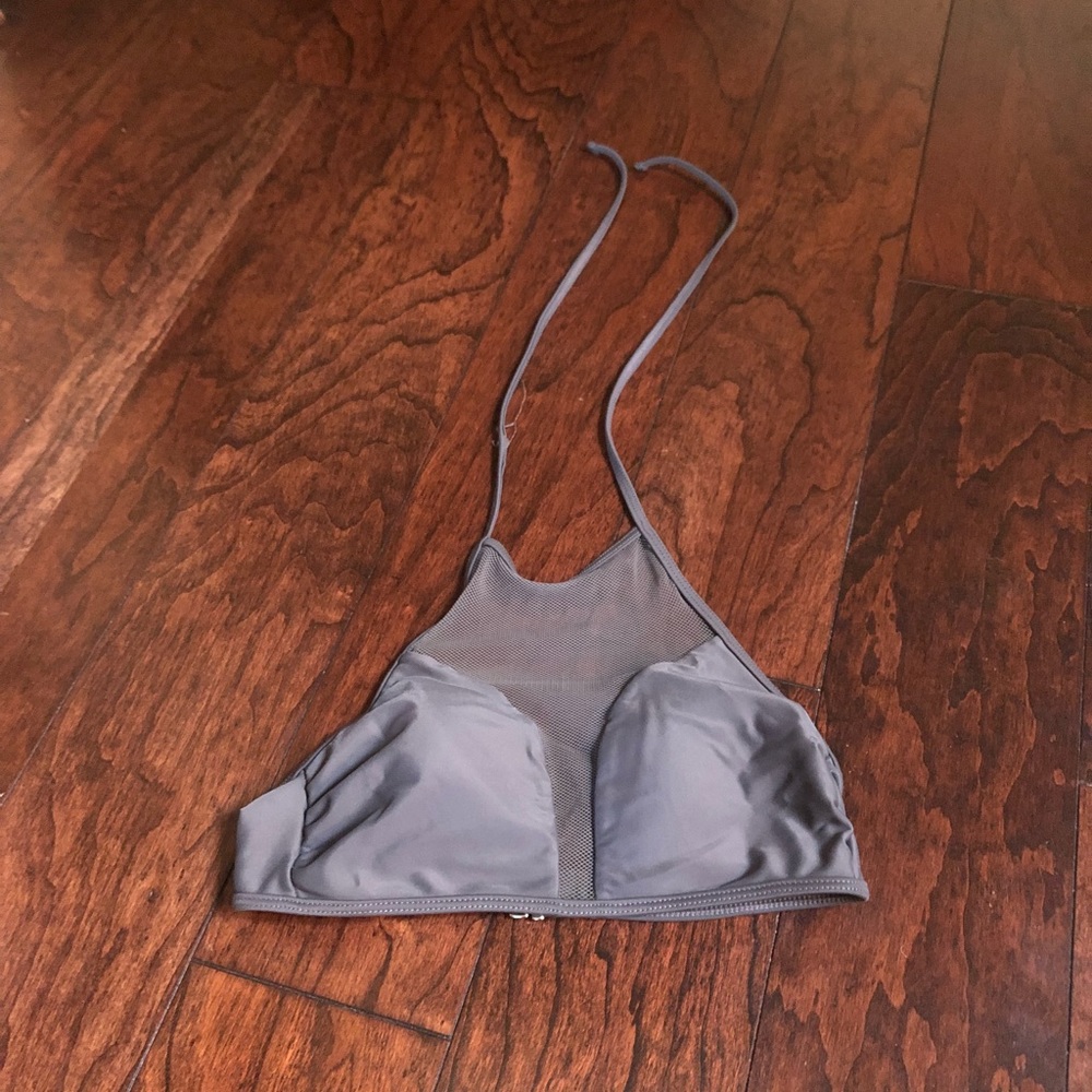 Target Halter gray swim top-S